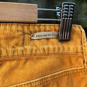 Pilcro and the Letterpress Straight Cord Jean in Mustard